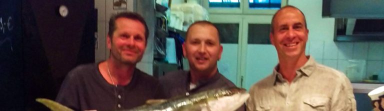 Uli Borowka und Stefan Beinlich zu Gast bei Fisch Domke