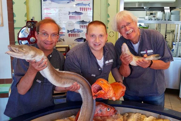 Carlo von Tiedemann & Wigald Boning bei Fisch Domke….