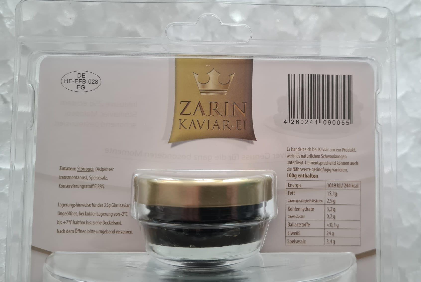 Zarin Kaviar im Faberge Ei