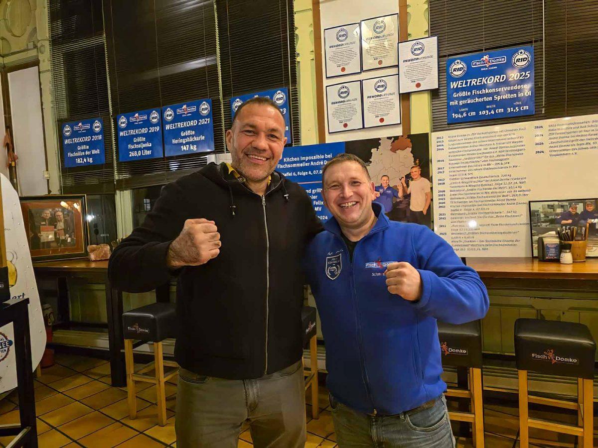 Schwergewichts-Weltmeister Kubrat Pulev und Andre Domke