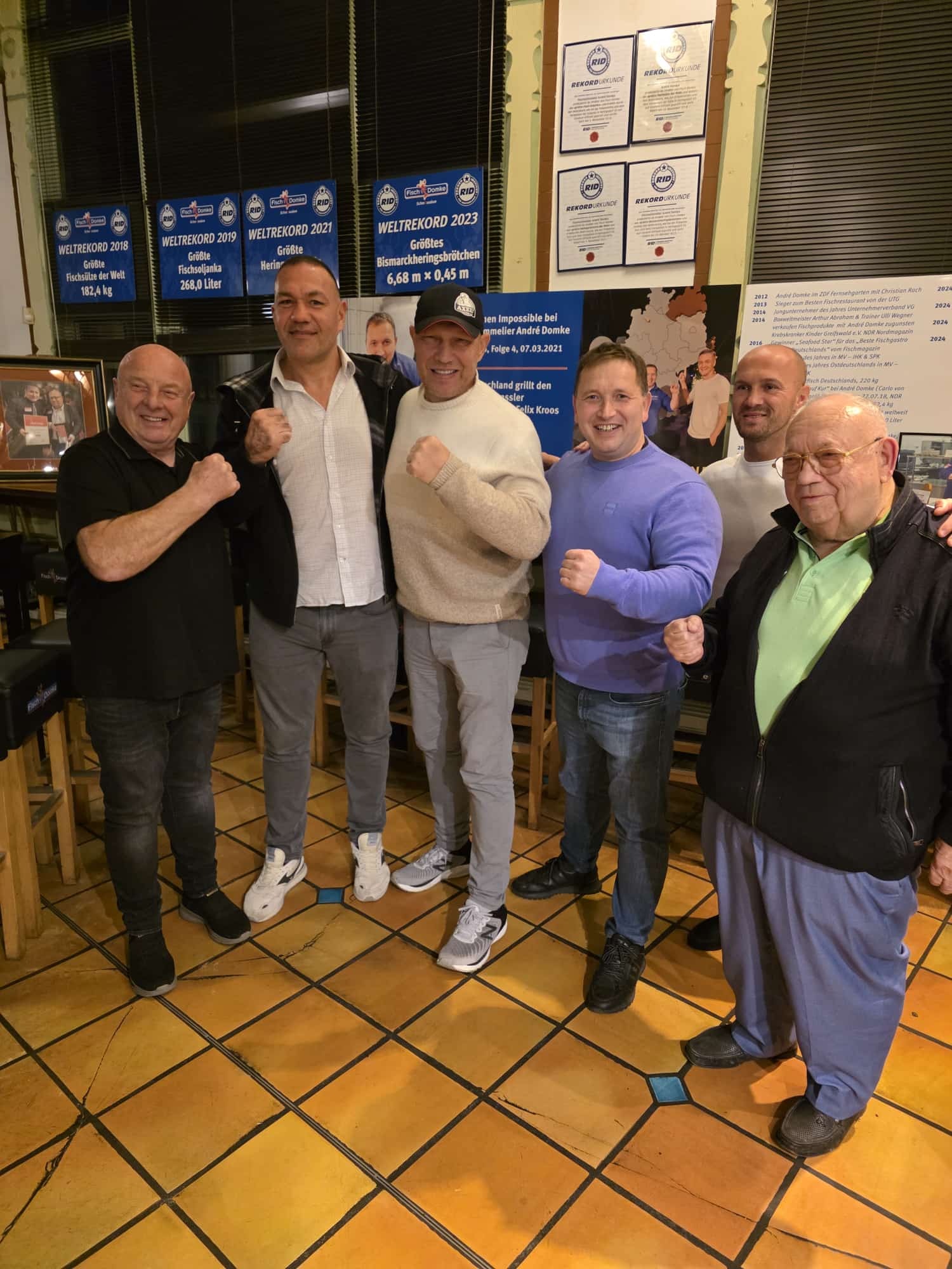 Axel Schulz und Ulli Wegner beim Rekordevent in Heringsdorf