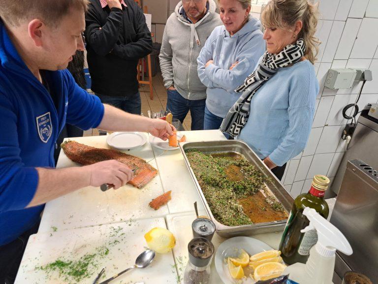 Craved Lachs nach der Zubereitung