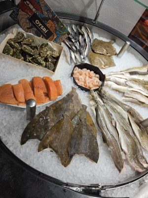 Fisch im Verkauf-Domkes Fischeck im Seebad Ahlbeck auf Usedom