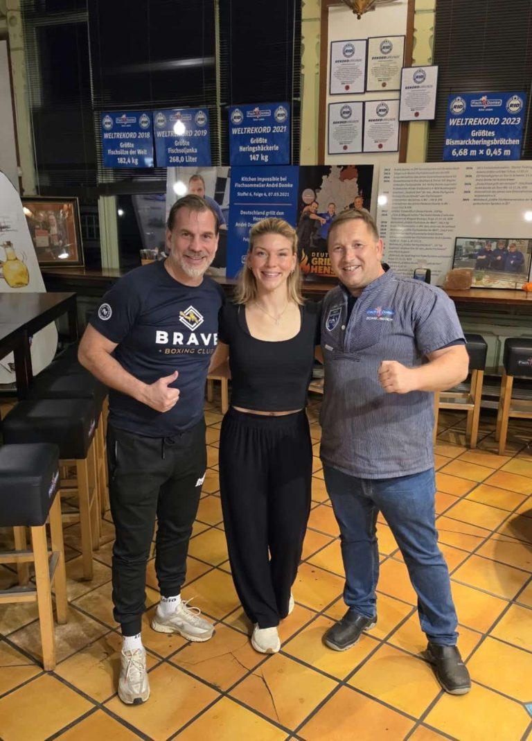 Nina Meinke zu Gast bei Fisch Domke - Gruppenbild
